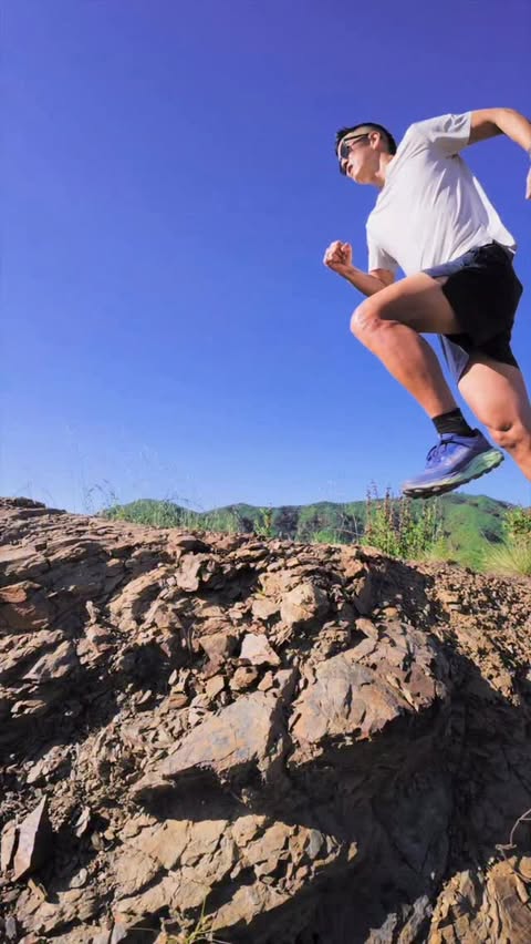 Instagram post by @billyyang for Merrell. Caption reads: [...] move with the trail. Running in the Merrell....