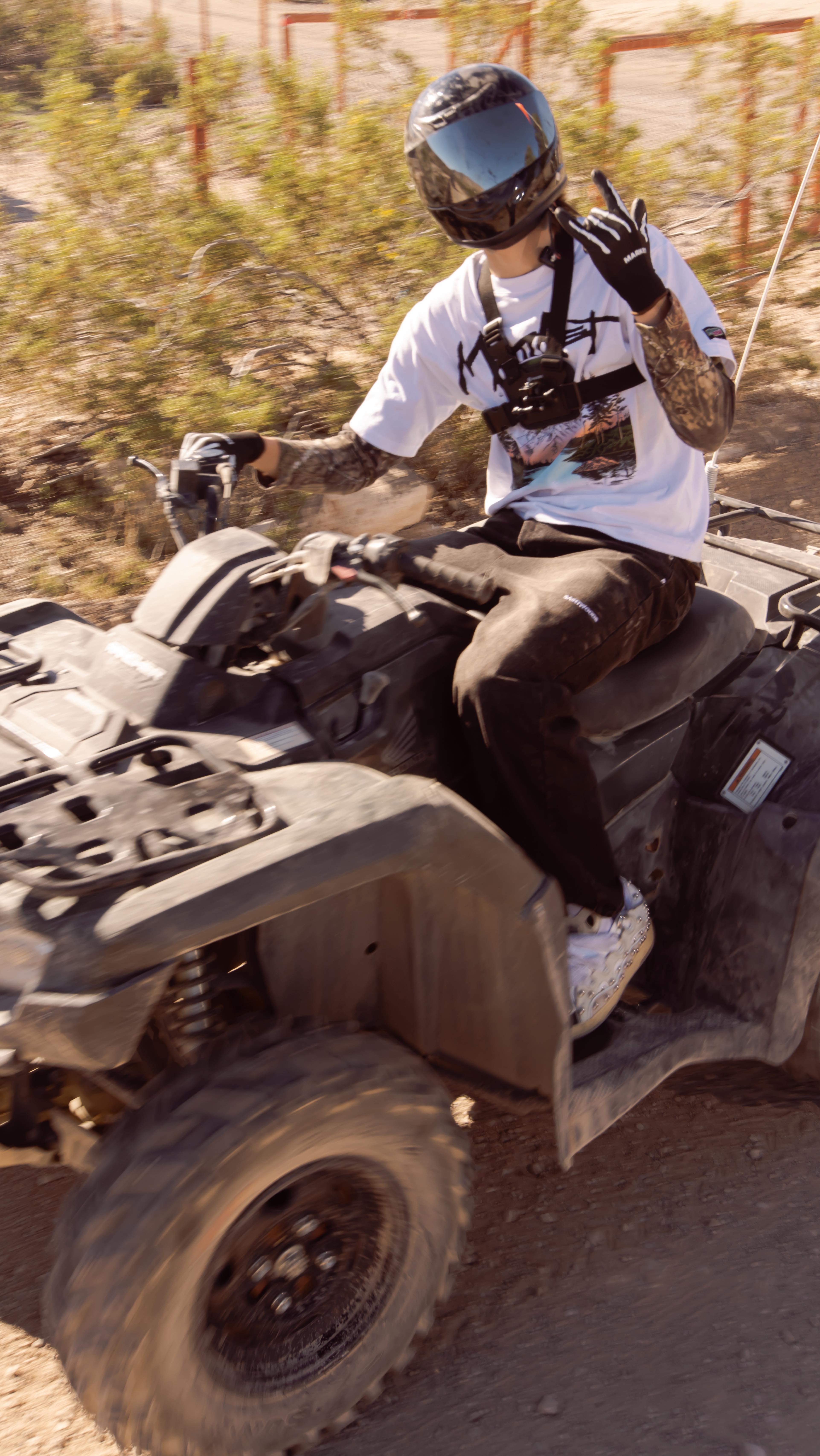 Instagram post by @troycicotte for Mountain Dew. Caption reads: ATV Side Quest: Complete ✅ #dothedew @mountaindew....