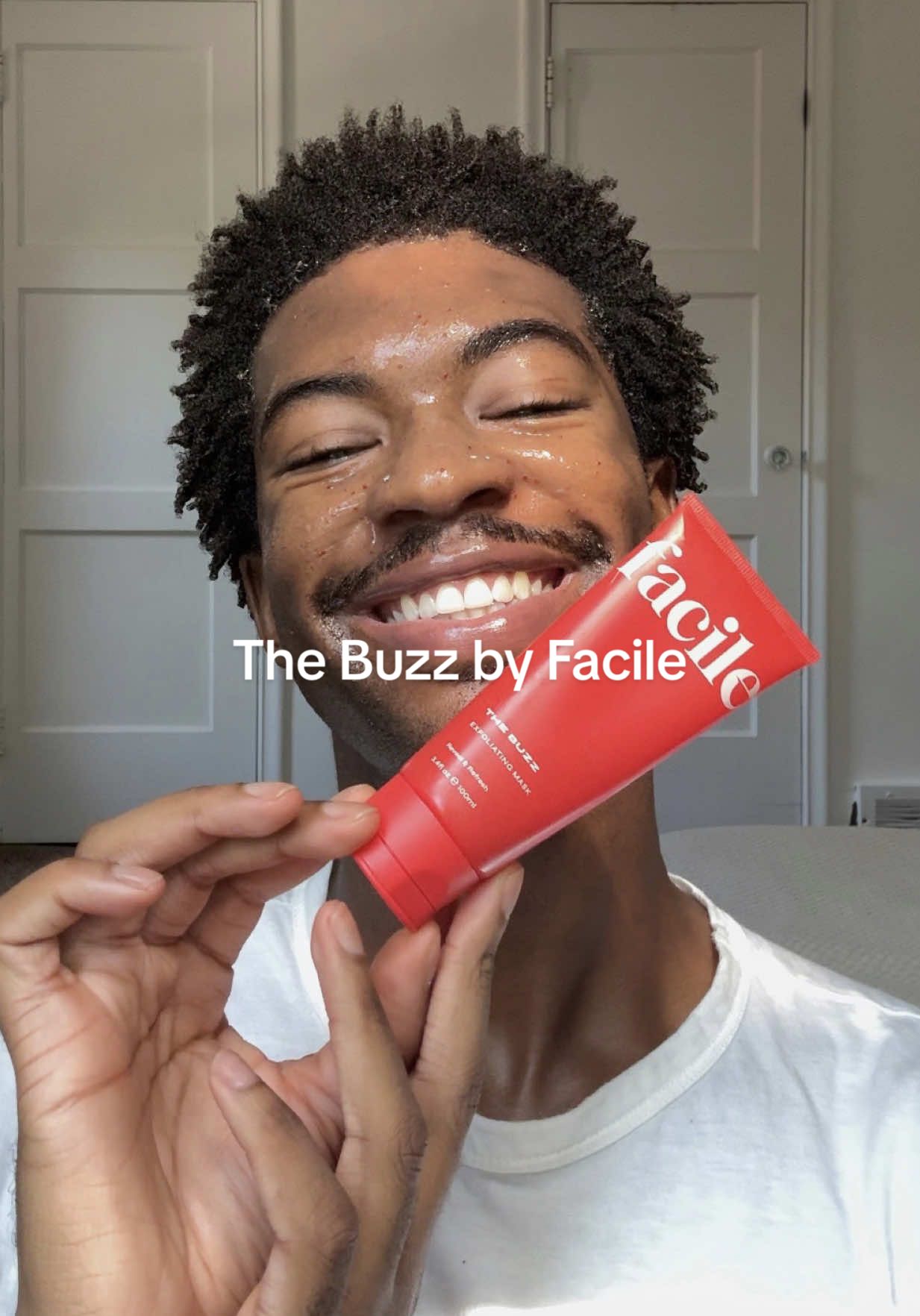 TikTok post by @kthru.12 for Facile Skin. Caption reads: Gentle and powerful,The Buzz by @Facile Skin....