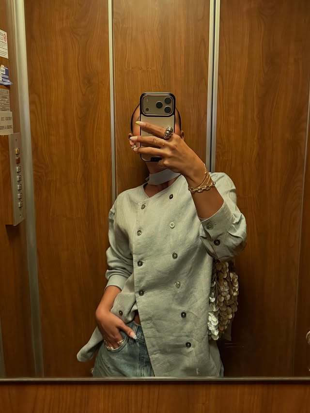 Instagram post by @sarahbrezel for MEJURI. Caption reads: last week ✨ *gifted items tagged.