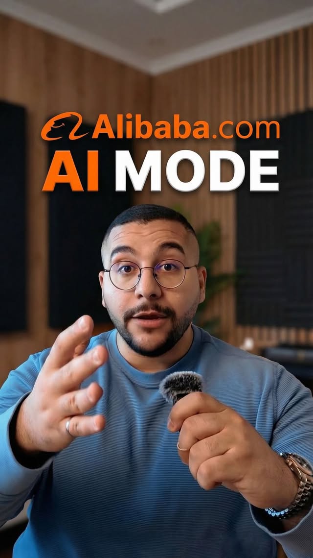 Instagram post by @thedigitalkinggg for Alibaba.com. Caption reads: [...] “SOURCING” and I’ll DM you the link.....