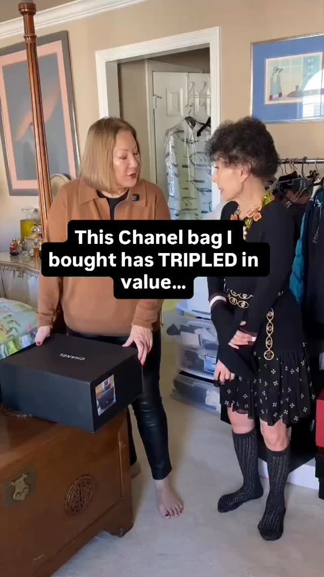 Instagram post by @pattipao1 for CHANEL. Caption reads: I always knew Chanel was an investment, but seeing....