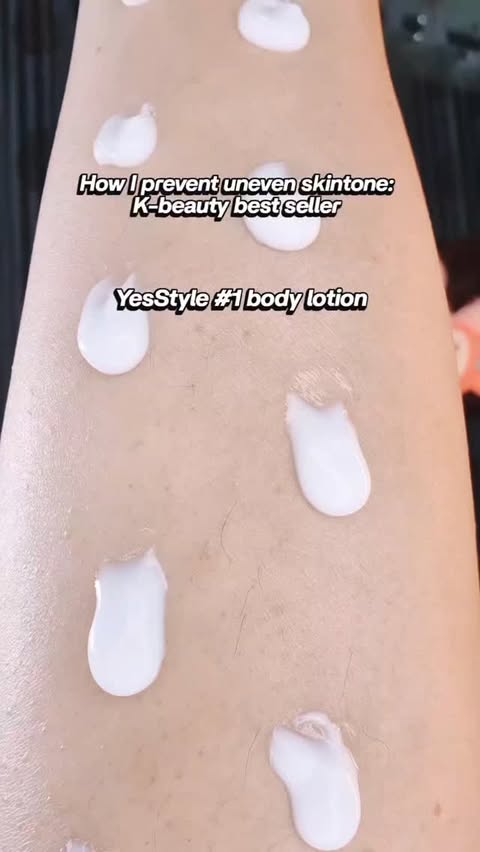 Instagram post by @styleandglamourbyulka for APLB Global Official. Caption reads: Dry, uneven body skin? This $9 Korean body lotion....