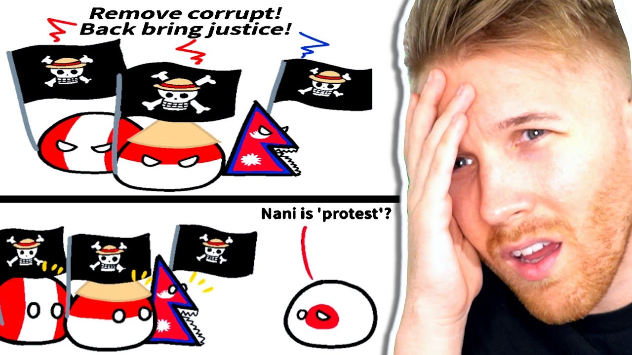 YouTube post by @DrewDurnil for TrovaTrip. Caption reads: Why Some Countries LOVE Starting Revolutions 💀....