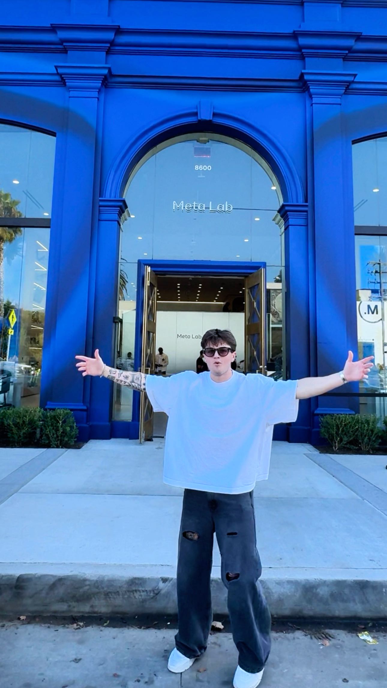 Instagram post by @coletrotta for Oakley. Caption reads: Celebrating Los Angeles skate culture #MetaLab....