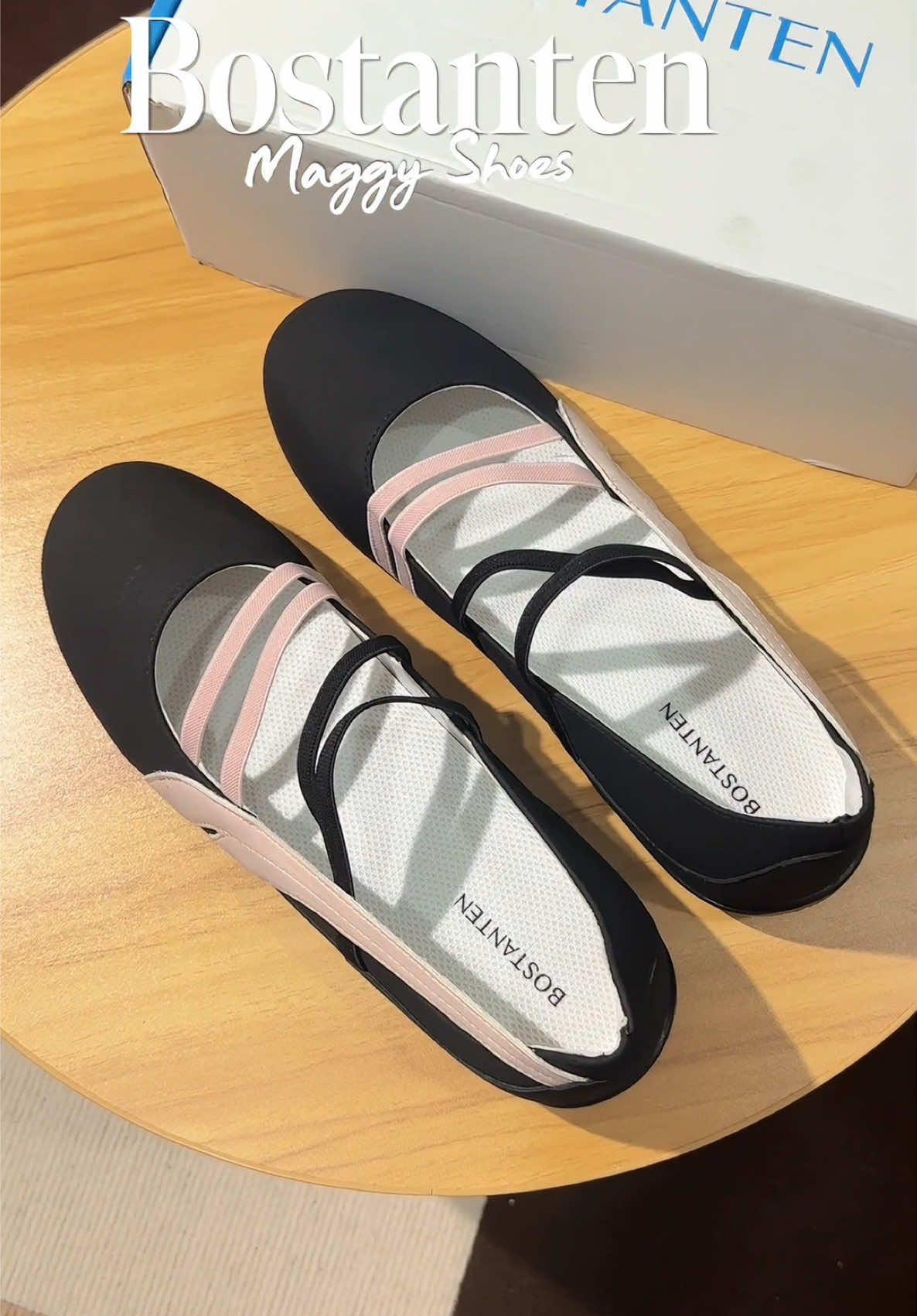 TikTok post by @aneesadeela_ for Bostanten. Caption reads: @Bostantenshoes.MY #bostantenshoes #maggyshoes....