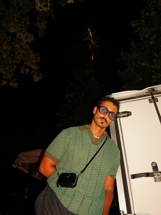 Instagram post by @falghazzawi for Scotch & Soda. Caption reads: Dinner ready 🤎.