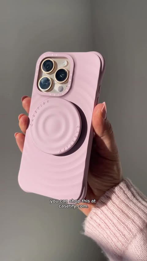 Instagram post by @miiha.ugc for CASETiFY. Caption reads: Shop your phone cases now at CASETiFY.com 🩷....