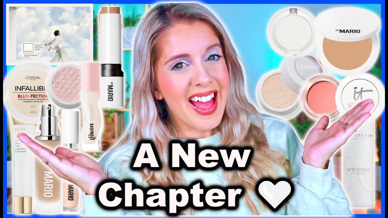 YouTube post by @AllieDawson for Glamlite. Caption reads: FULL FACE of Pantone 2026 Color of the Year 🤍 |....