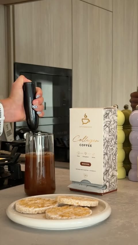 Instagram post by @caityviant for Beforeyouspeak Coffee. Caption reads: man it feels SO good to be getting back into a....