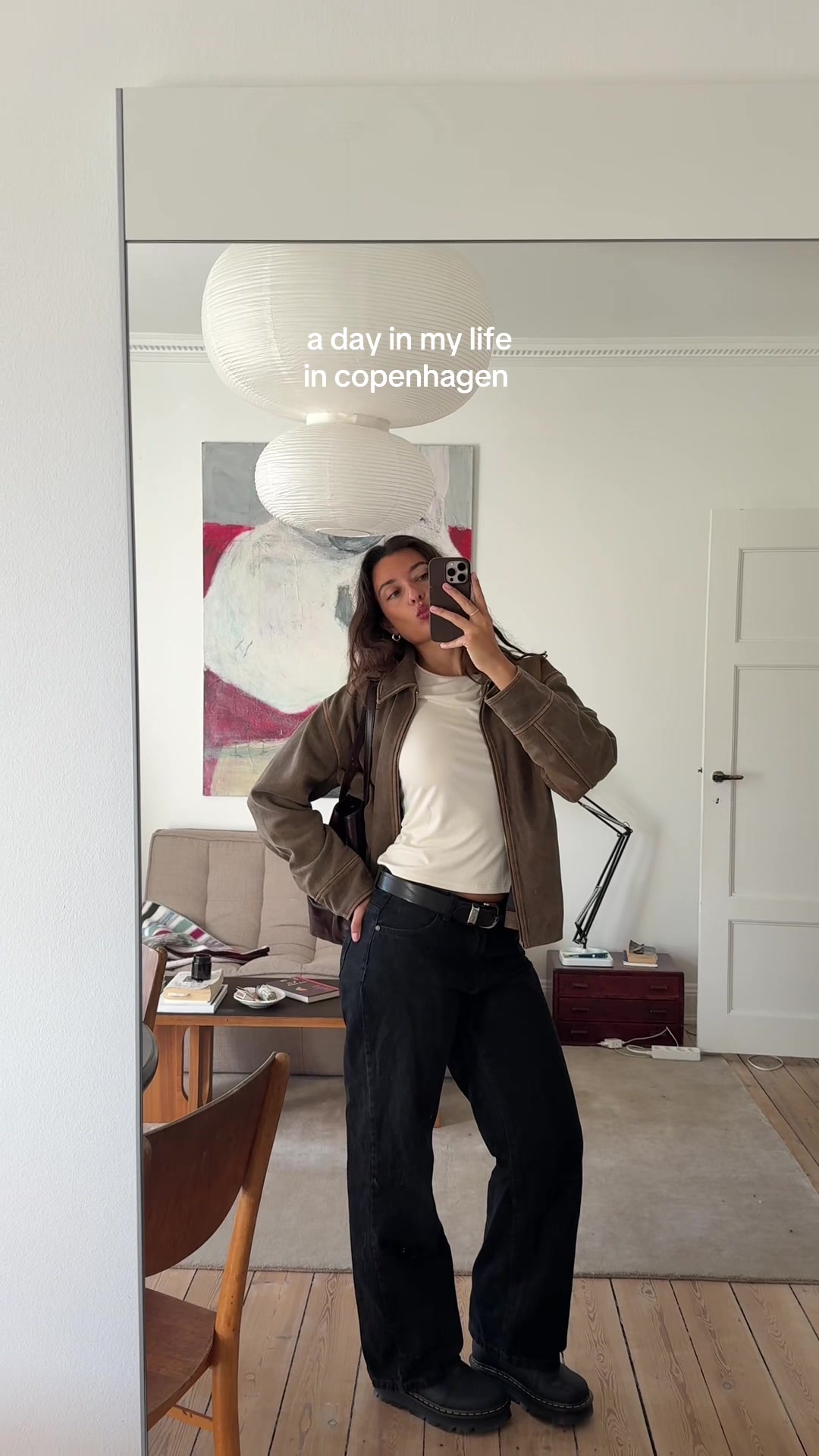 TikTok post by @claudiabhimra for Dr Martens. Caption reads: Annonce - breakfast in Copenhagen & winning prizes....