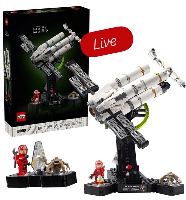 Instagram post by an influencer for Unknown Brand. Caption reads: Now live! And first look ~ the new LEGO Icons....