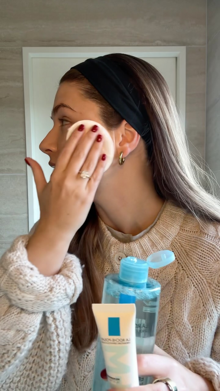 Instagram post by @ashowens_ for La Roche-Posay Australia & NZ. Caption reads: You can never start prepping your wedding day skin....