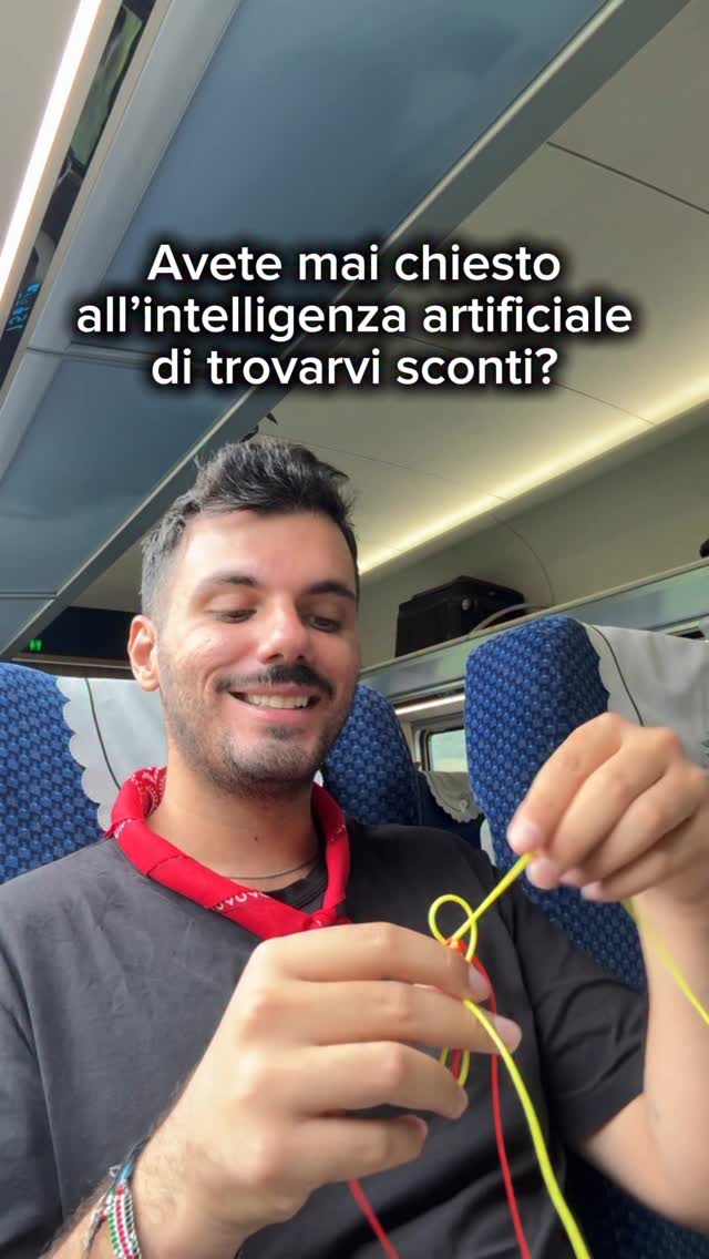 Instagram post by @giovanniarena_ for Airalo. Caption reads: Avete mai chiesto all’intelligenza artificiale di....