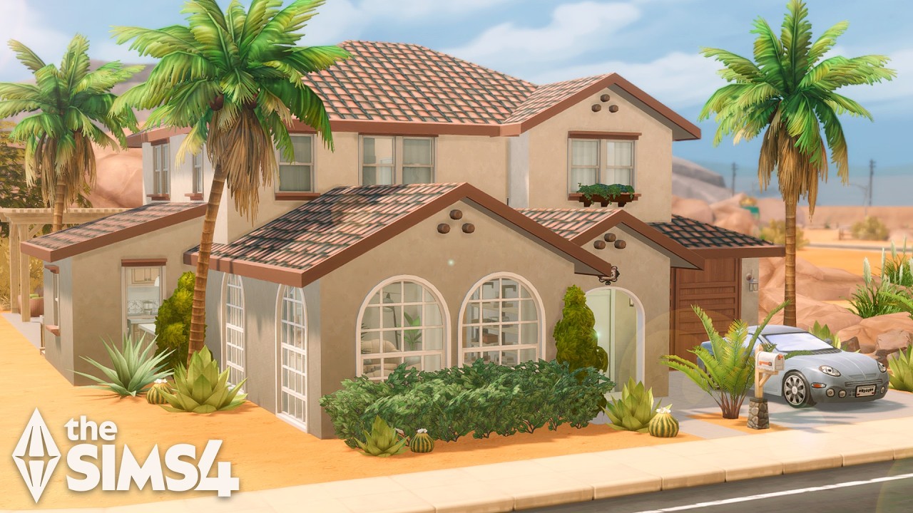 YouTube post by @Gryphi for Resistencia Cultural. Caption reads: Notable Nevada // The Sims 4 Speed Build: State....