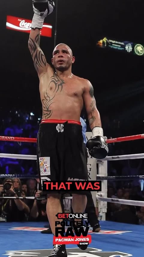 Instagram post by @realpacman24 for BetOnline.ag. Caption reads: I can’t wait it’s almost fight time baby....