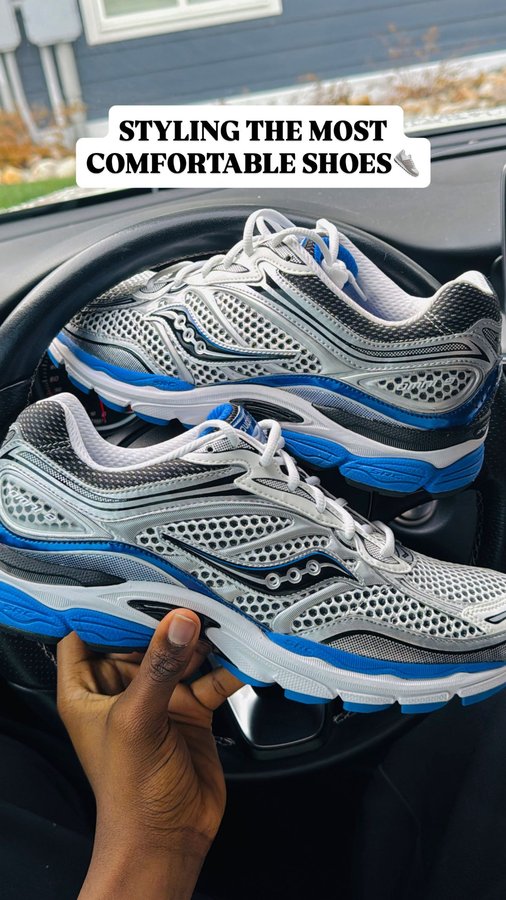 Instagram post by @vicar_grammm for Foot Locker. Caption reads: #ad Balancing comfort and style with the new....