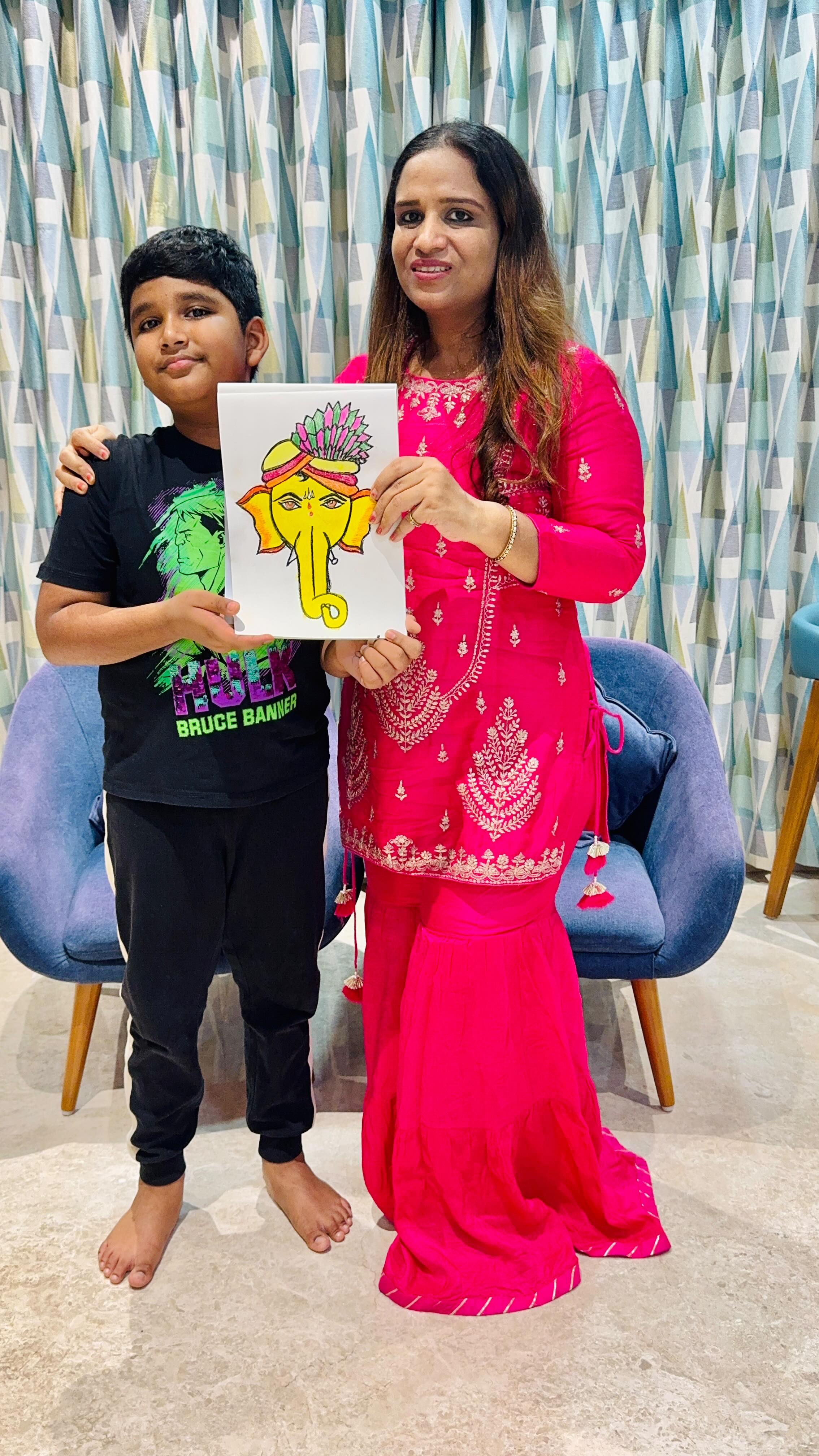 Instagram post by @reetikajalan for Youva stationery. Caption reads: Bappa is gone but we all still miss him !! Don’t....