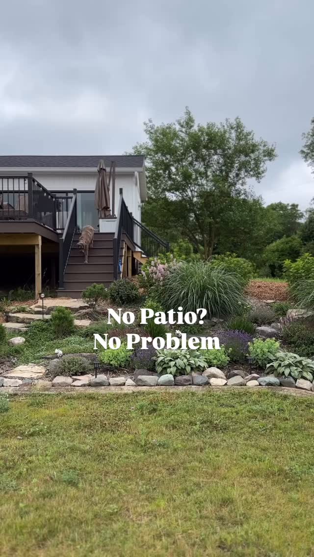 Instagram post by @graceinmyspace for Overstock. Caption reads: Don’t let a lack of a designated patio stop you....