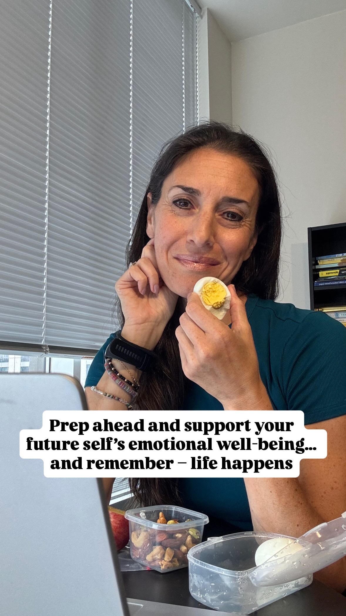 Instagram post by @drrachelnyc for Incredible Egg. Caption reads: #ad Life happens. Between kids, work, running....