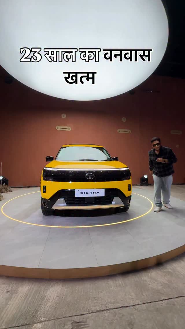 Instagram post by @shridhar.m for Tata Motors. Caption reads: Tata Sierra launched 

Tata Motors unvied it's....