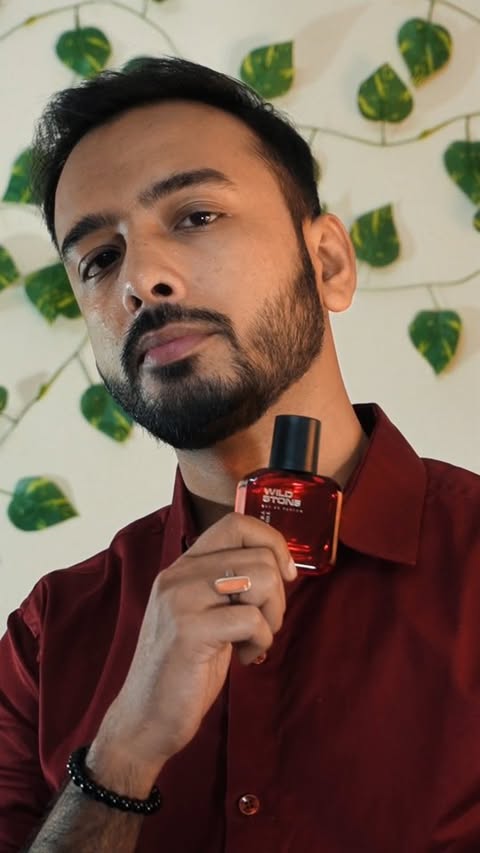 Instagram post by @gabhishekgupta123 for WILD STONE. Caption reads: Men’s Fragrance Review: The New Bold Scent Every....