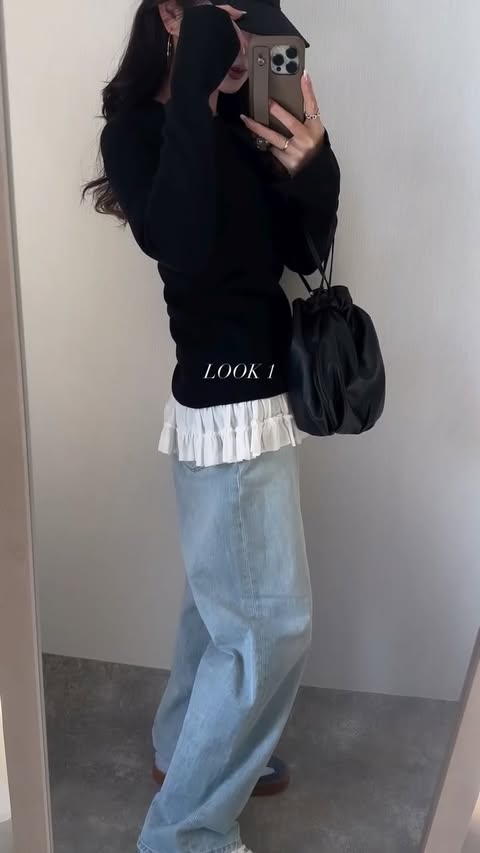 Instagram post by @3131_gram for HAYNI. Caption reads: simple knit 着回し

@urs_official....