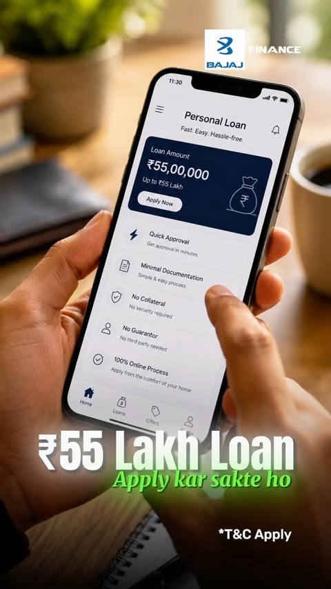 Instagram post by @fundgenius for Bajaj Finserv. Caption reads: A personal loan isn’t just about borrowing—it’s....