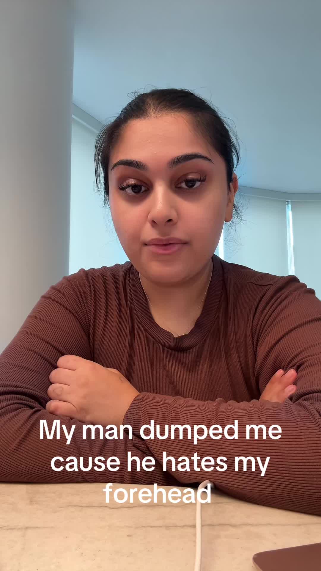 TikTok post by @jovkhann for Tinder. Caption reads: in my breakup and bangs era @Tinder #tinderpartner....