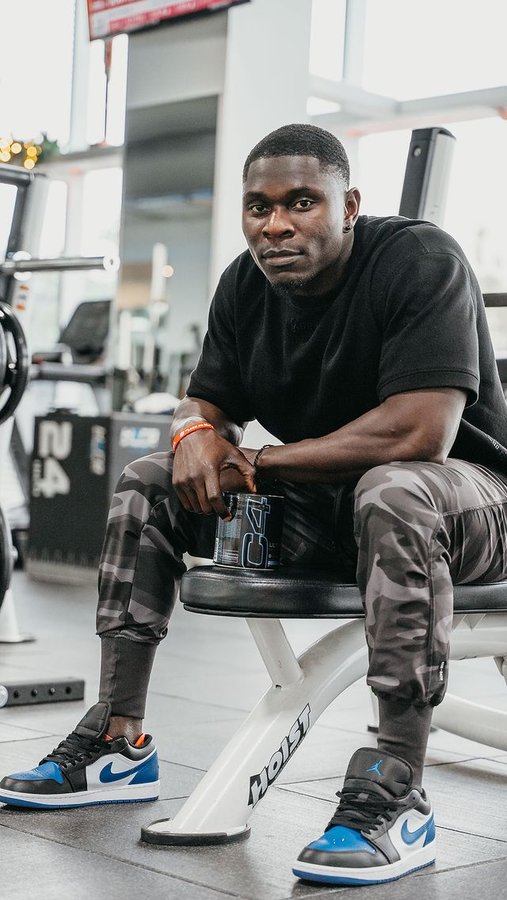 Instagram post by @georgebamfojr for Cellucor. Caption reads: Start ‘24 off strong…like @georgebamfojr strong.....