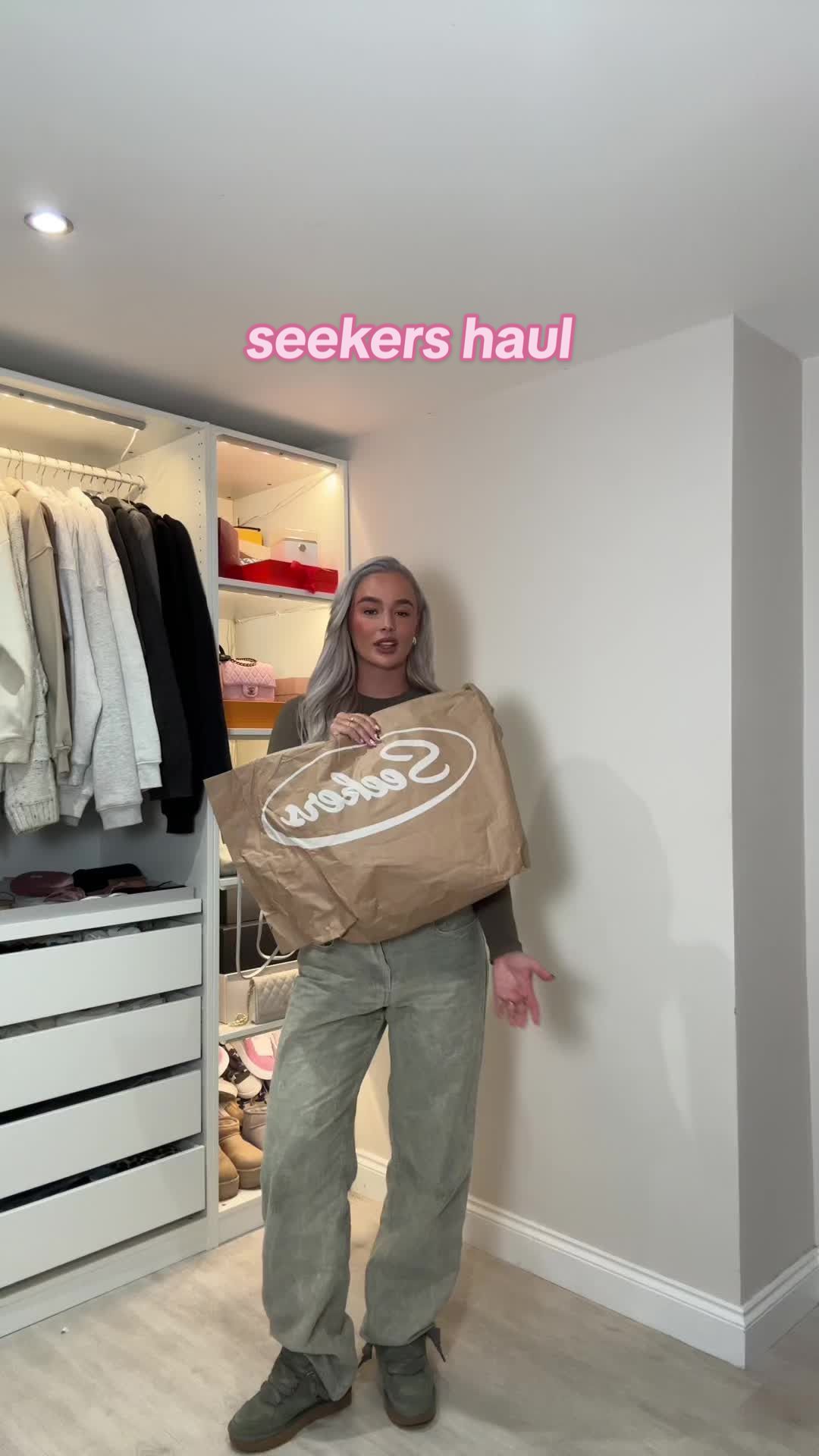 TikTok post by @channonmooney for Sisters And Seekers. Caption reads: seekers deliveries >>> use code CHANSS10 @Sisters....