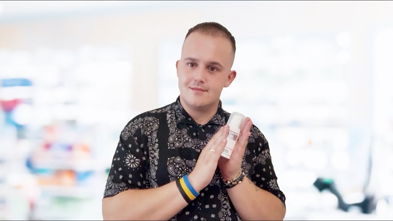 YouTube post by @kacperskinekspert for Pharmaceris. Caption reads: EFFECTIVE FACE CREAM IN POLAND!.