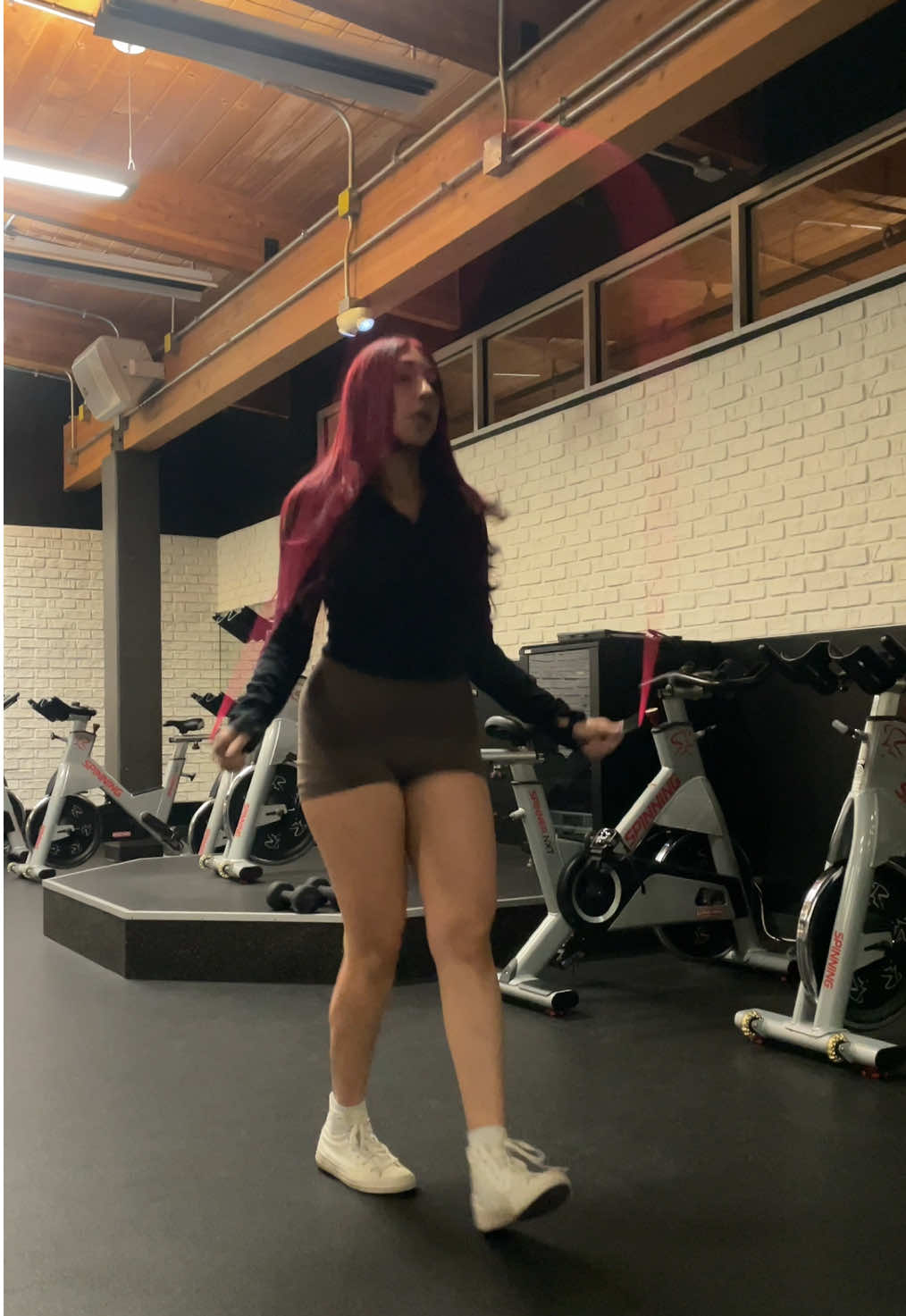 TikTok post by @fuentesco for Gymreapers. Caption reads: @Gymreapers #fyp #gymreapers #gymshorts [...].