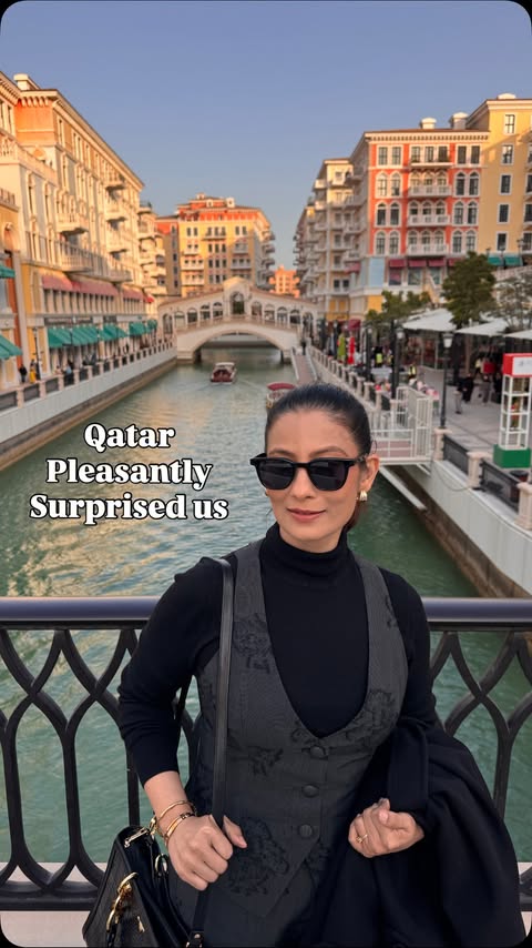 Instagram post by @kangnakamdar for Visit Qatar. Caption reads: DOHA DIARIES: OUR UNFORGETTABLE MOTHER-DAUGHTER....