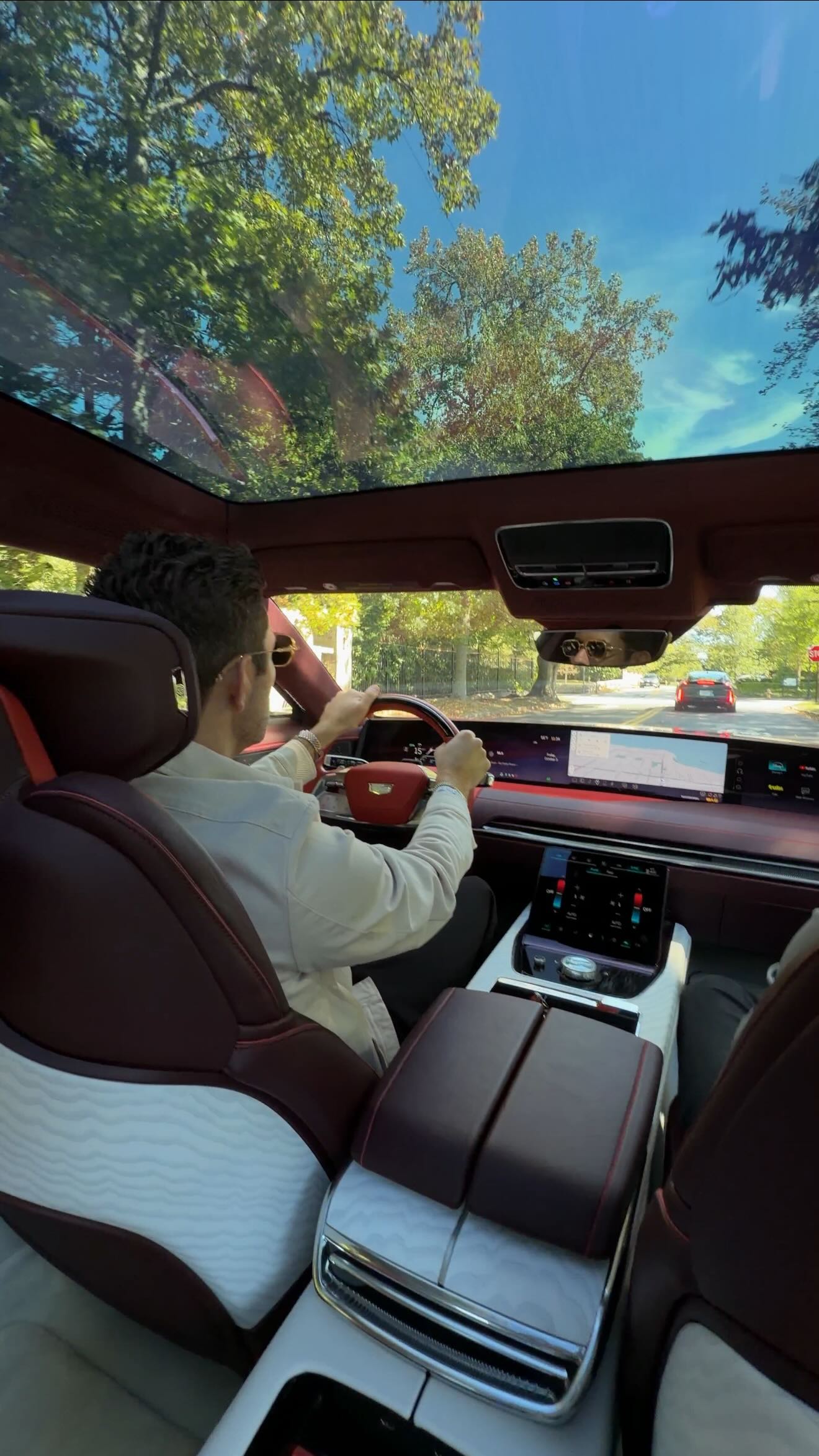 Instagram post by @bentaylortech for Cadillac. Caption reads: #Ad An unforgettable day with @cadillac at Audrain....