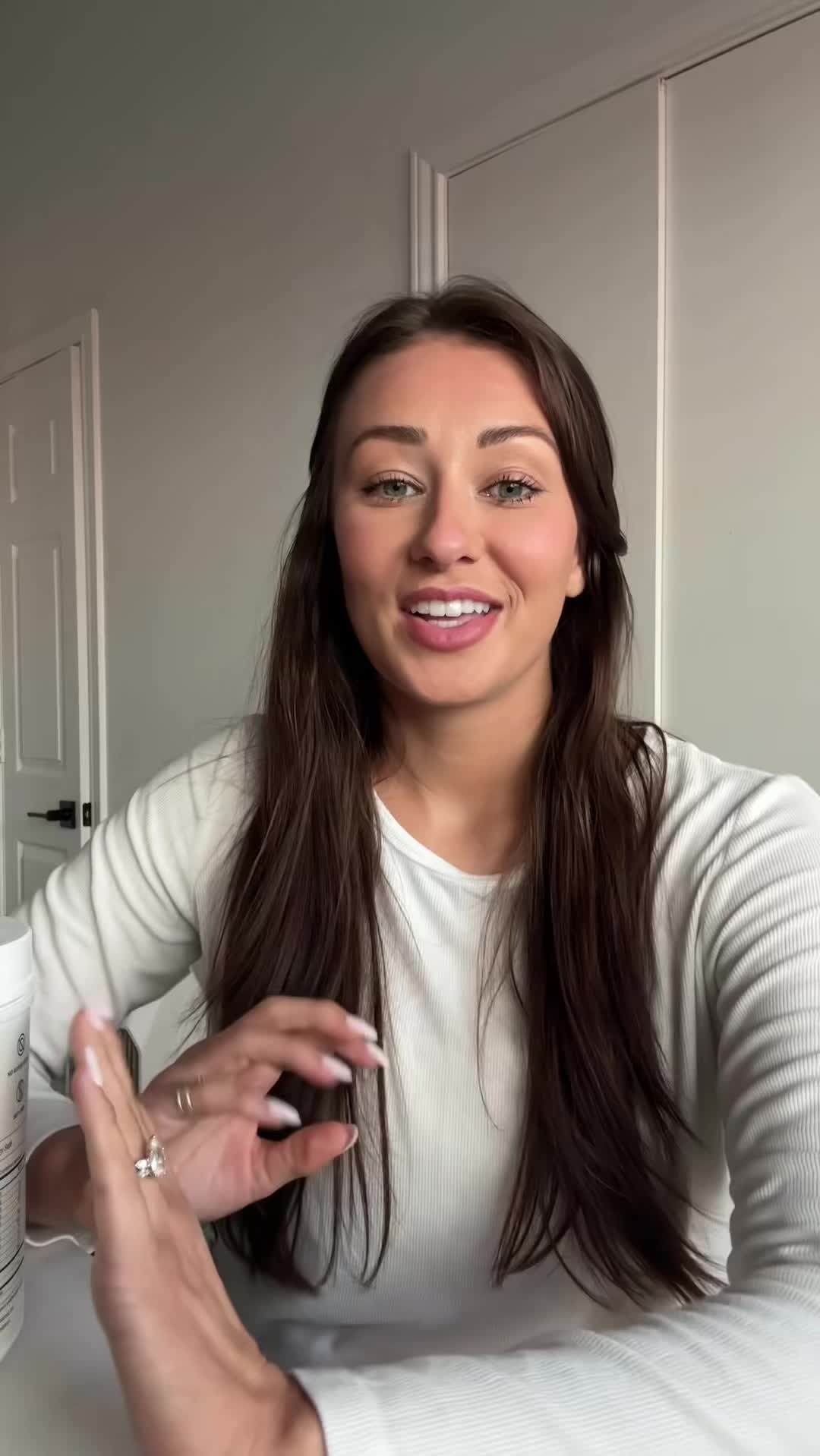 TikTok post by @kelcey.w for Perelel. Caption reads: [...] had so many questions on my prenatals!....