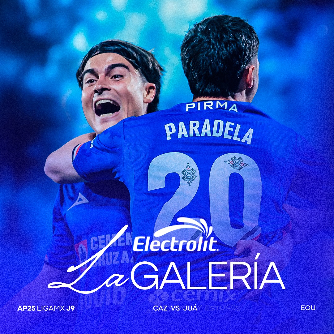 Instagram post by @cruzazul for Electrolit. Caption reads: [...] la victoria. Presentada por @electrolit.....