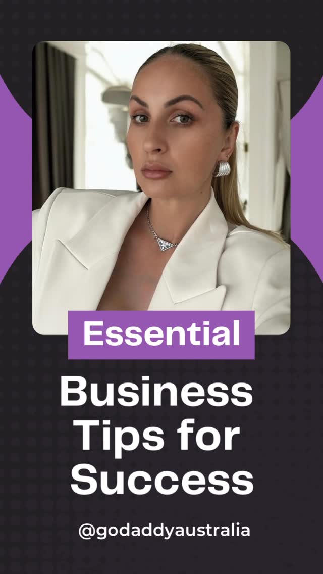 Instagram post by @lr.exclusive.styling for GoDaddy. Caption reads: Let’s be real — looking professional online isn’t....