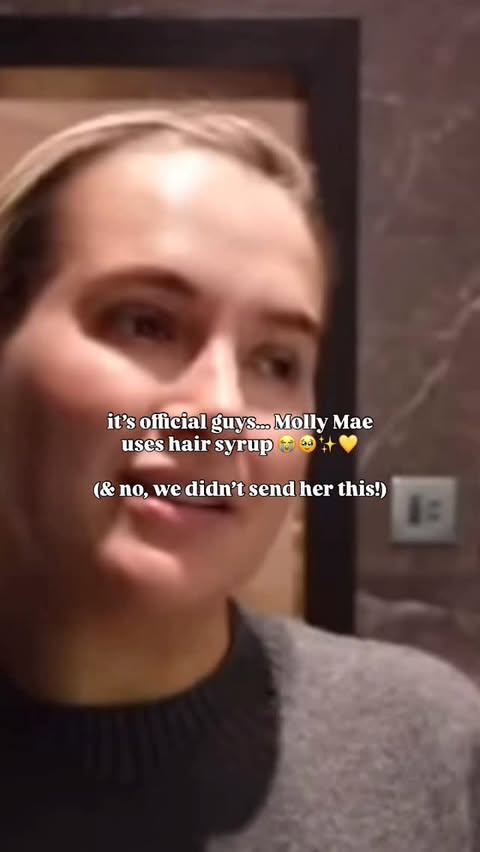 Instagram post by @luciemacleod1 for Hair Syrup. Caption reads: BIGGEST pinch me moment as a brand owner 😭🥹💛....