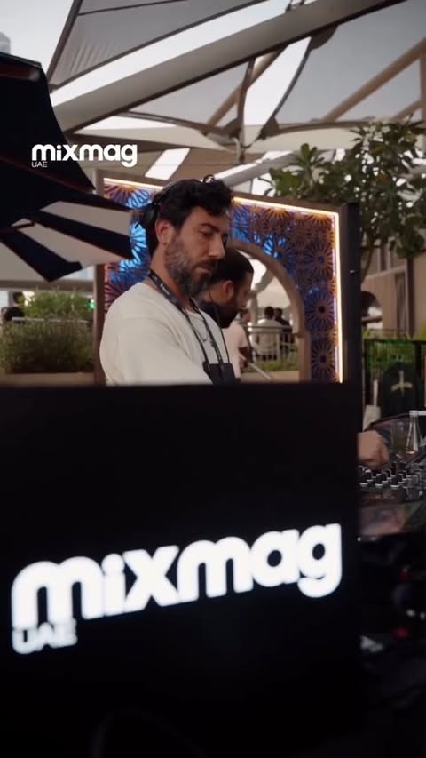 Instagram post by @mixmag.uae for 25hours Hotels. Caption reads: Another look back at #IMSDubai and our takeover of....