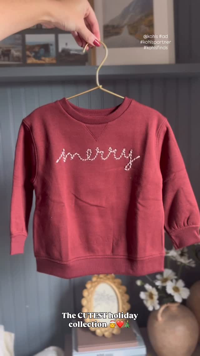 Instagram post by @kidsfindsbylo for Kohl's. Caption reads: The CUTEST holiday collection just launched and....