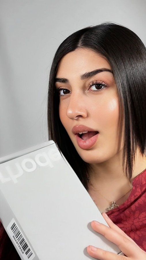 Instagram post by @aniichakhunashvili for Rhode Skin. Caption reads: Yes! 🌟The gorgeous @rhode box is finally with me,....