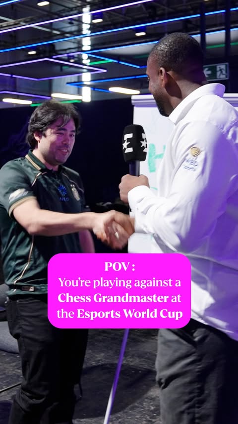 Instagram post by @lutalomuhammad for TNT Sports. Caption reads: We tried to beat Chess Grandmaster Hikaru Nakamura....