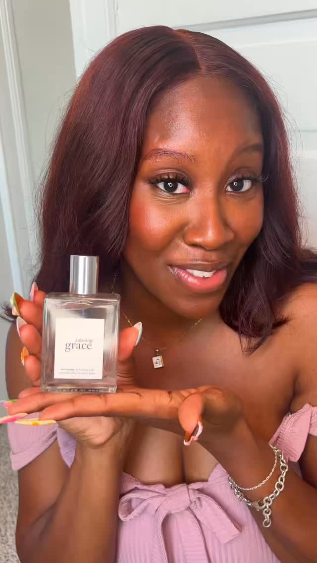 Instagram post by @thegorgeousdoll for philosophy. Caption reads: Mommas look what I got!!!! 

🌸 A delightful clean....
