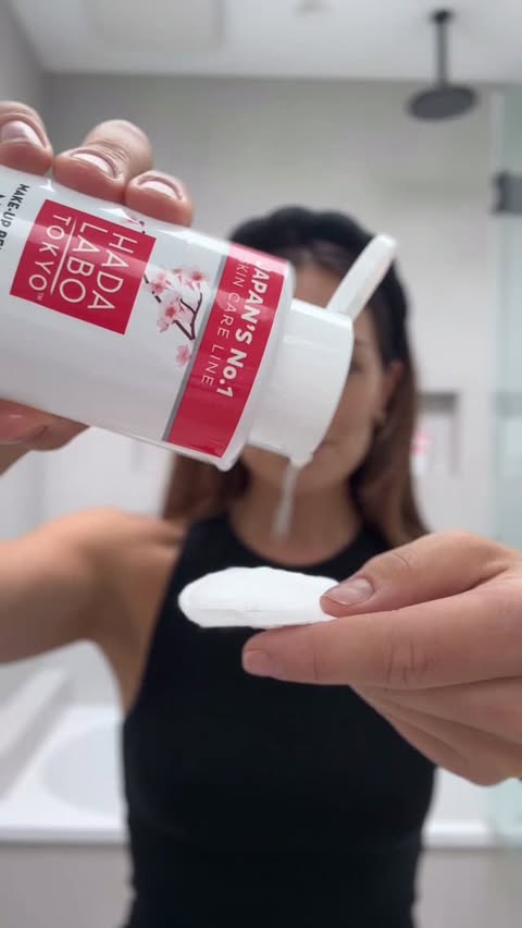 Instagram post by @olympiavalance for Hada Labo Singapore. Caption reads: Meet my latest obsession. My skin and I have been....