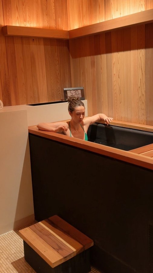 Instagram post by @chelseatrevor for Organic Traditions. Caption reads: [...] to warm myself back up with the....