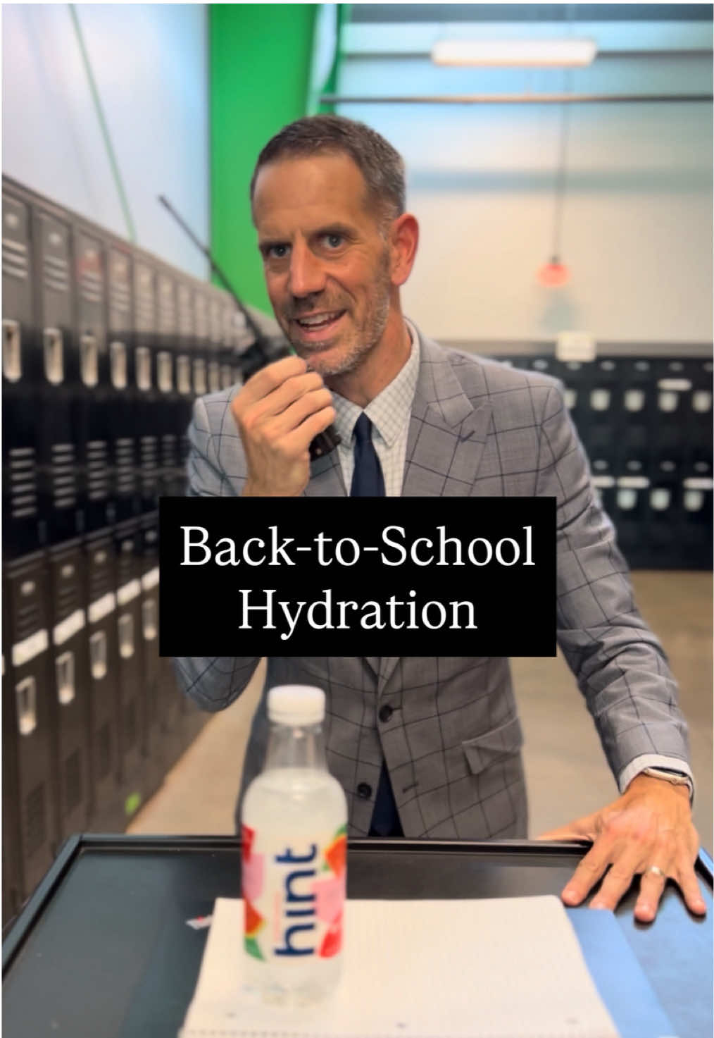 TikTok post by @principal_lamb for hint. Caption reads: Stop by Walmart to grab @hint water for the....