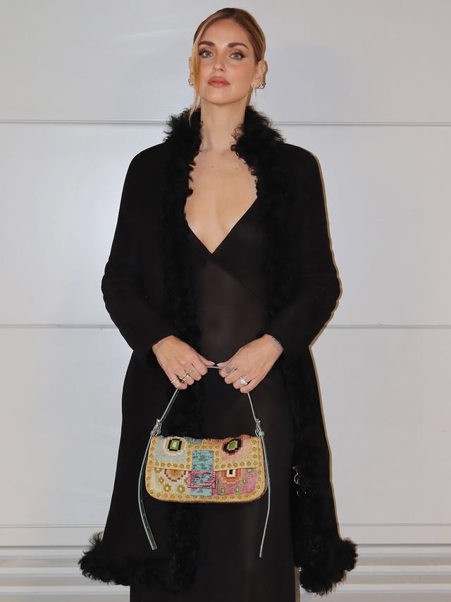 Instagram post by @chiaraferragni for Fendi. Caption reads: Invited by @fendi for their first show by [...].