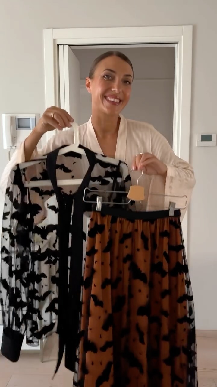 Instagram post by @cristinasurdu for Chicwish. Caption reads: ADV | 1,2,3,4? For Halloween lovers, here are 4....