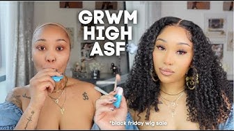 YouTube post by @Paytonbaeton for Nadula. Caption reads: GRWM high asf: taking a blinker after every step....